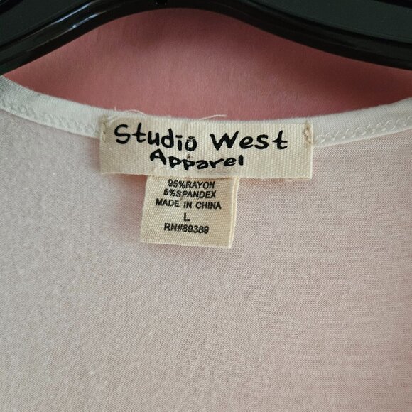 Studio West Apparel - White Embroidered Lined Tank Top - Picture 3 of 3